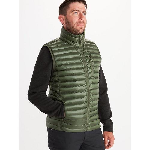 Marmot Avant Featherless Jackets - Mens Vest Green CA5216794 Canada